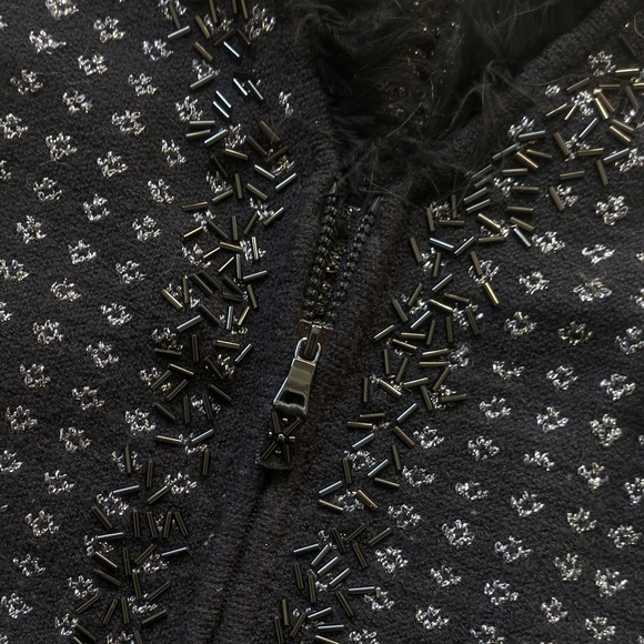 Susan Bristol Vintage Beaded Embroidered Sweater Vest Women's Medium - Picture 4 of 8